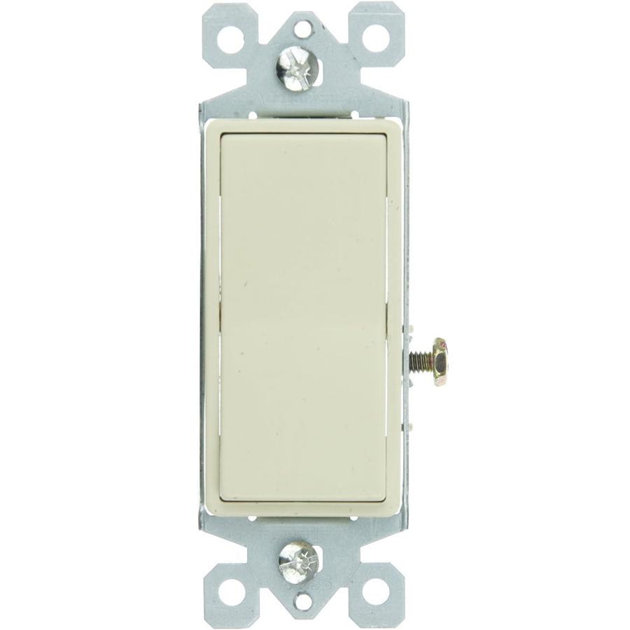 3 Way Grounded Wall Rocker Switch 5 Amp 120 Volts Ivory - Click Image to Close