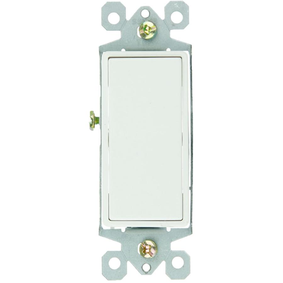 3 Way Grounded Wall Rocker Switch 5 Amp 120 Volts White - Click Image to Close