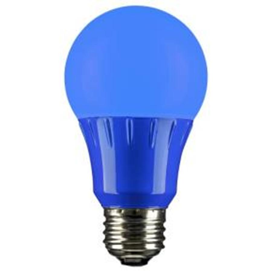 LED A Type Blue 3W Light Bulb Medium (E26) Base - Click Image to Close