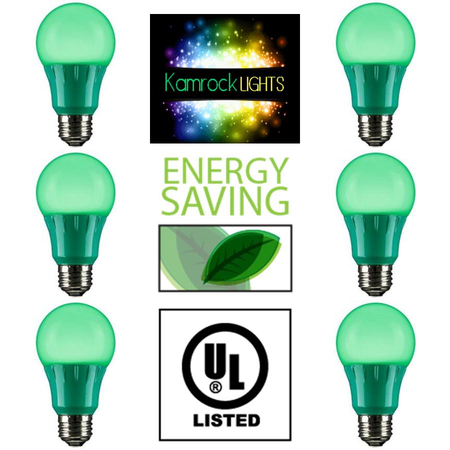 LED A Type Green 3W Light Bulb Medium (E26) Base