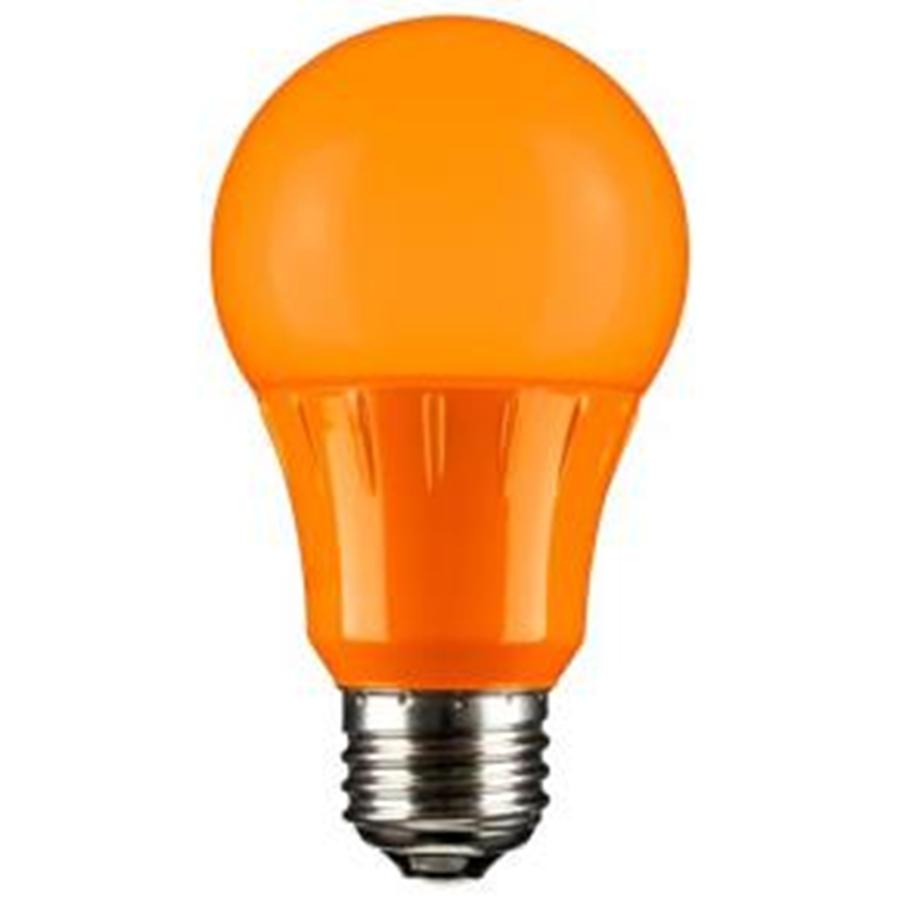 LED A Type Orange 3W Light Bulb Medium (E26) Base
