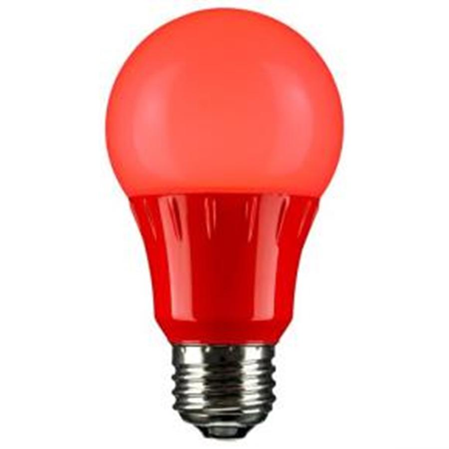 LED A Type Red 3W Light Bulb Medium (E26) Base