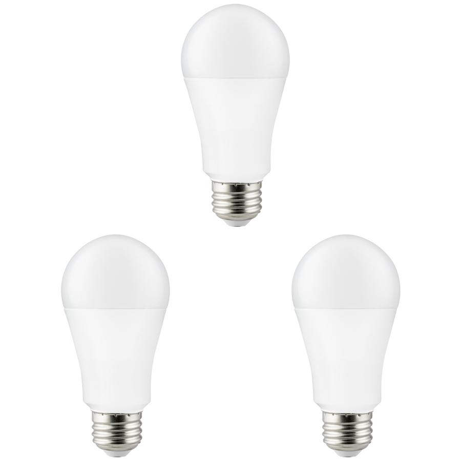 Pack of 3 LED Light Bulb, 1600 Lumen, 15 Watt 100W Equiv - Click Image to Close