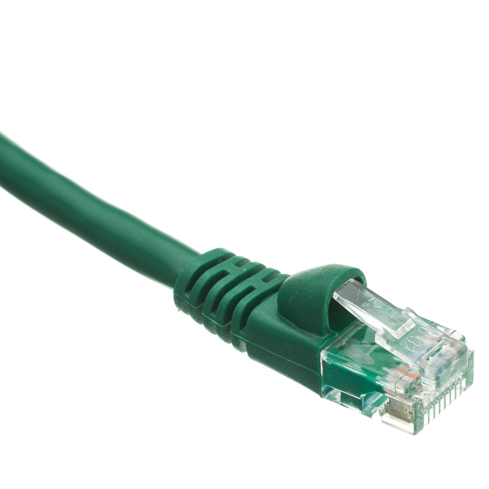 Snagless 2 Ft Cat5e Green Ethernet Patch Cable