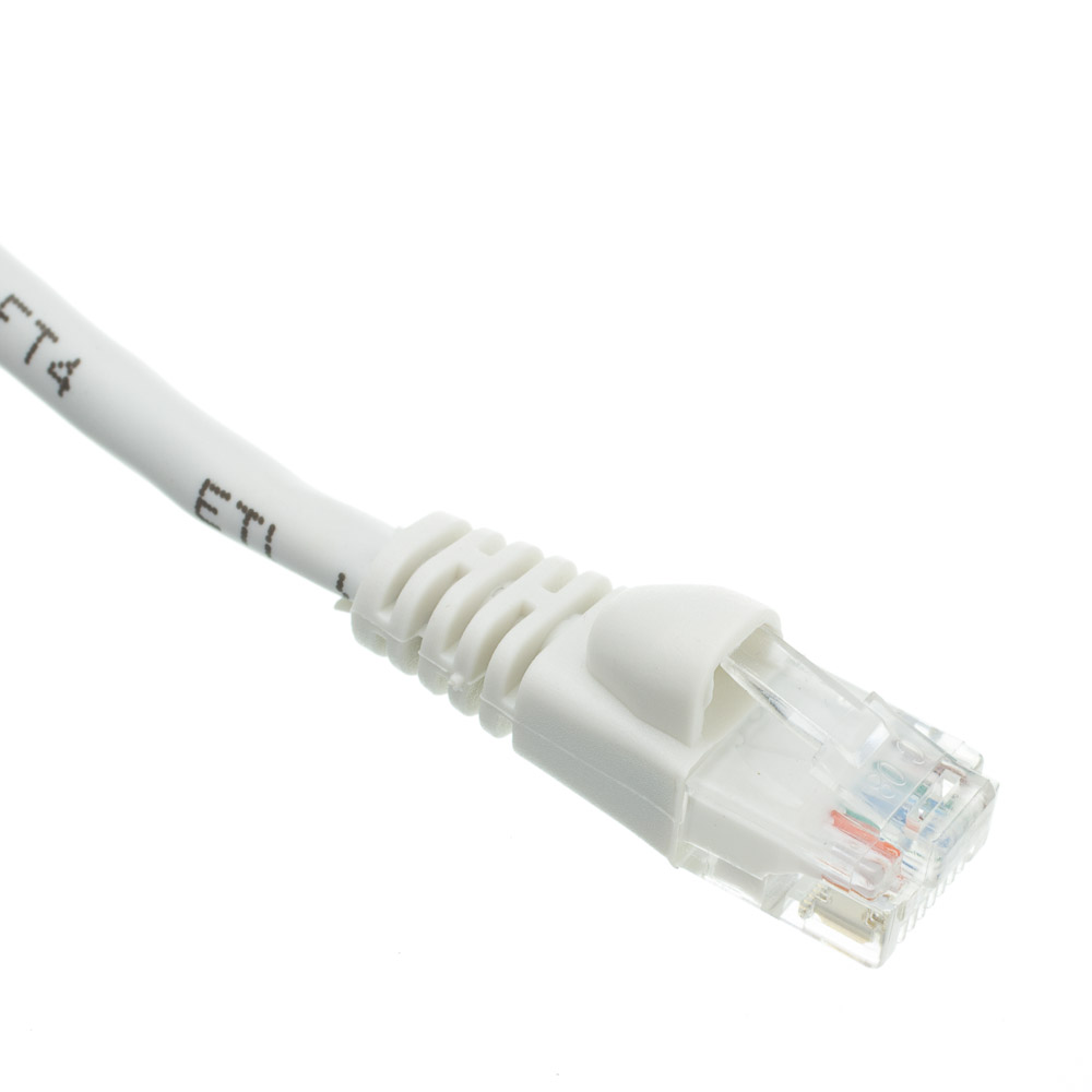 Snagless 2 Ft Cat5e White Ethernet Patch Cable