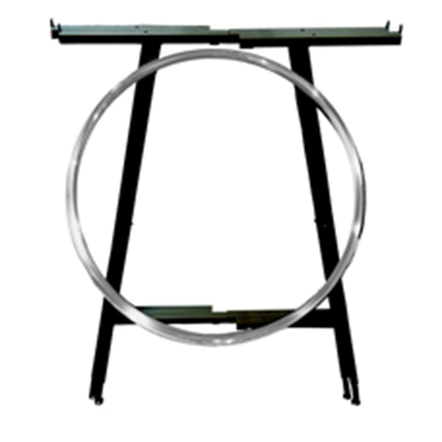 Round Clothing Rack Collapsible 48"-72"H Adjustable Black - Click Image to Close