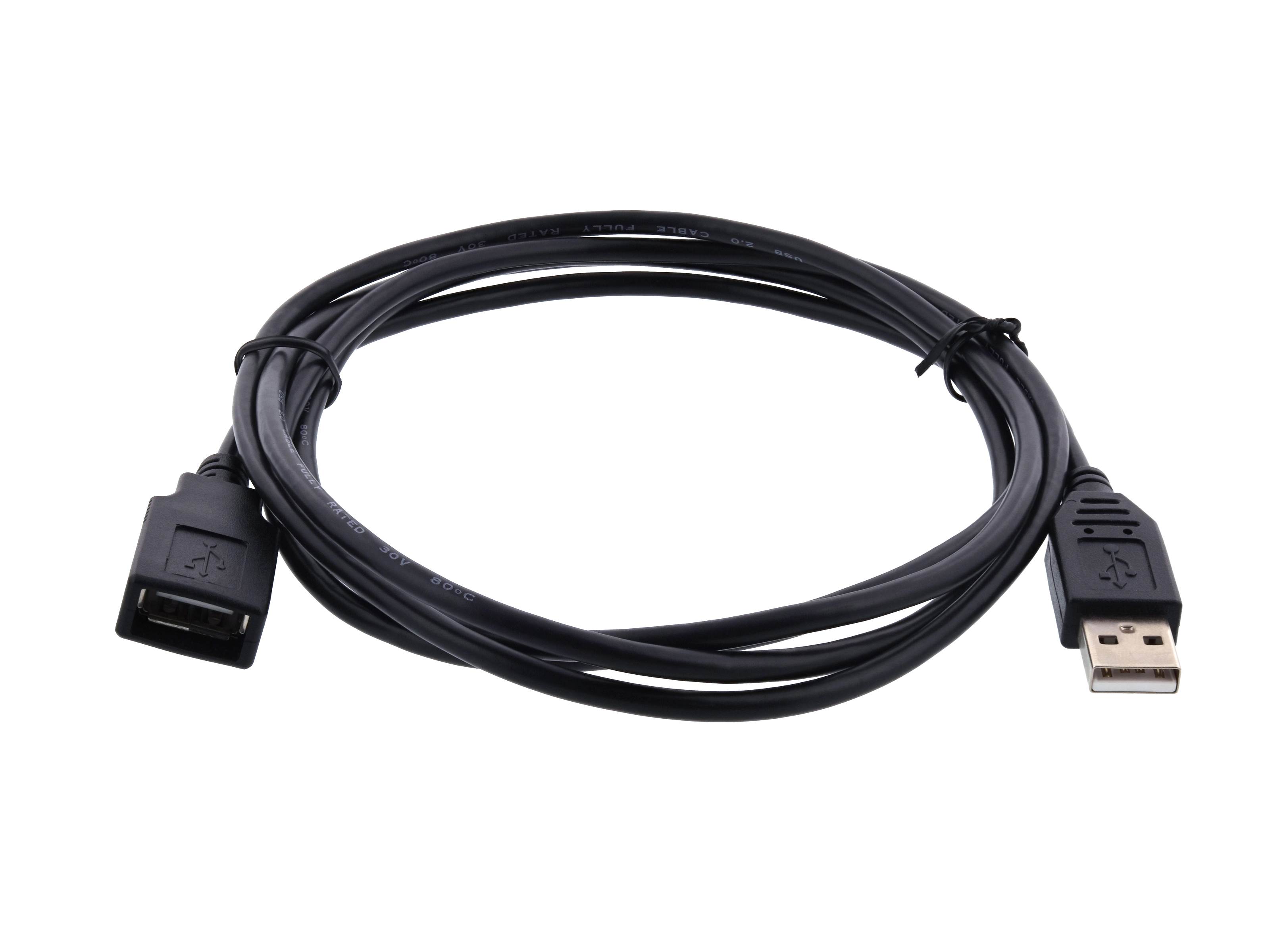 USB 2.0 Extension Cable A to A M/F - 6 FT For PC or Mac