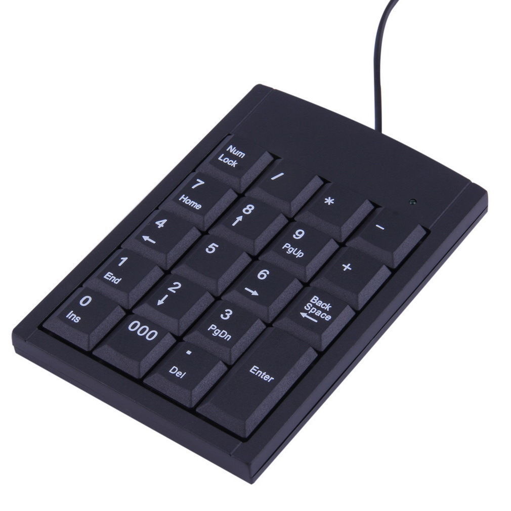 USB 19 keys Numeric Number Num Pad Keypad Keyboard for PC DEVICE - Click Image to Close