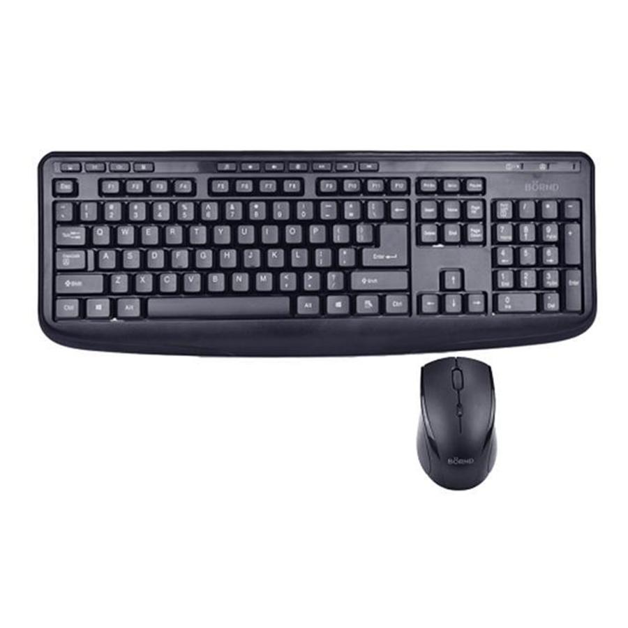 2.4GHz 104-Key Wireless Multimedia Keyboard & Optical Mouse Kit - Click Image to Close